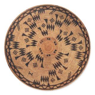 Chumash Native American Art Round Sticker