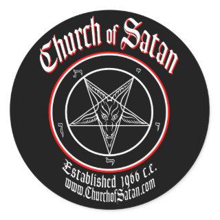 Church of Satan Decal Set Classic Round Sticker