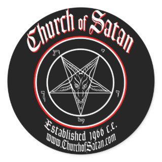 Church of Satan Decal Set Classic Round Sticker