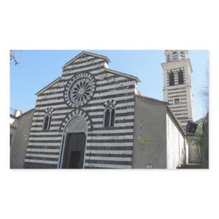 Church of St Andrew in Levanto, La Spezia Italy Rectangular Sticker