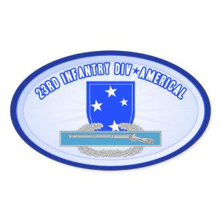 CIB 23 Inf Div (Americal) Oval Sticker