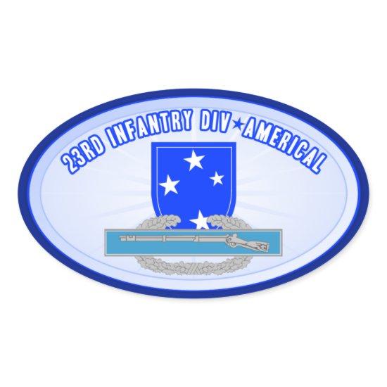 CIB 23 Inf Div (Americal) Oval Sticker