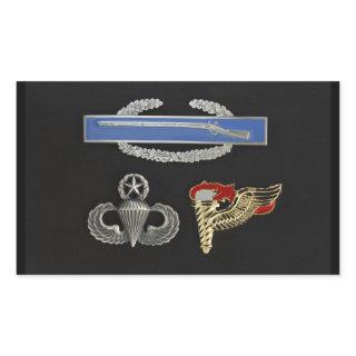 CIB Master Airborne Pathfinder Rectangular Sticker