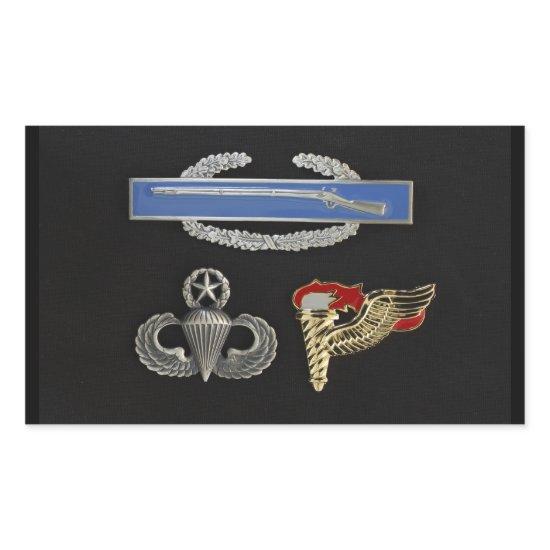 CIB Master Airborne Pathfinder Rectangular Sticker