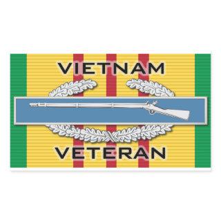 CIB Vietnam Veteran Rectangular Sticker