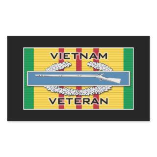 CIB Vietnam Veteran Rectangular Sticker