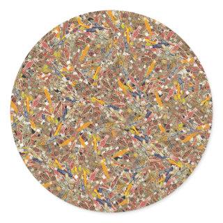 Cigar Ring Wrappers Classic Round Sticker