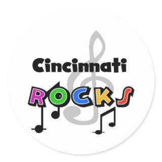 Cincinnati Rocks Classic Round Sticker
