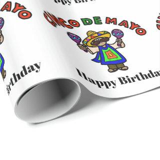 Cinco de Mayo Birthday Gift Wrap  Customize It!