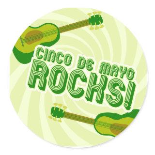 Cinco de Mayo Rocks! Classic Round Sticker