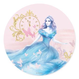 Cinderella Approaching Midnight Classic Round Sticker