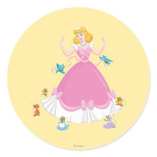 Cinderella & Friends Classic Round Sticker