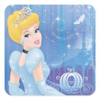 Cinderella Princess Square Sticker