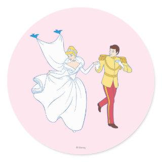 Cinderella Wedding Classic Round Sticker