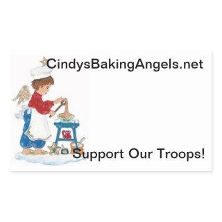 Cindy's Baking Angels Goodie Box Stickers! Rectangular Sticker