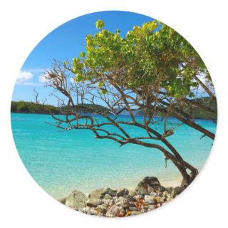 Cinnamon Bay St. John USVI Round Sticker