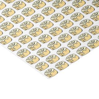 Cinnamon Roll Cartoon Design Tissue Paper