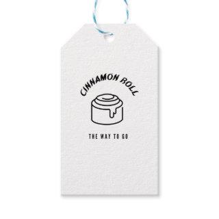 Cinnamon roll  the way to go gift tags