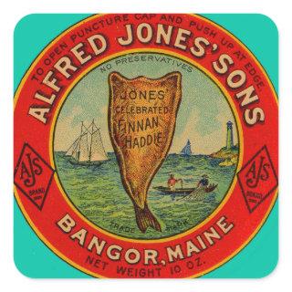 circa 1900 Alfred Jones Sons Finnan Haddie label