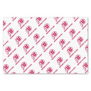 Circle and Feathers University of Utah Tissue Paper