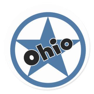 Circle Ohio Classic Round Sticker