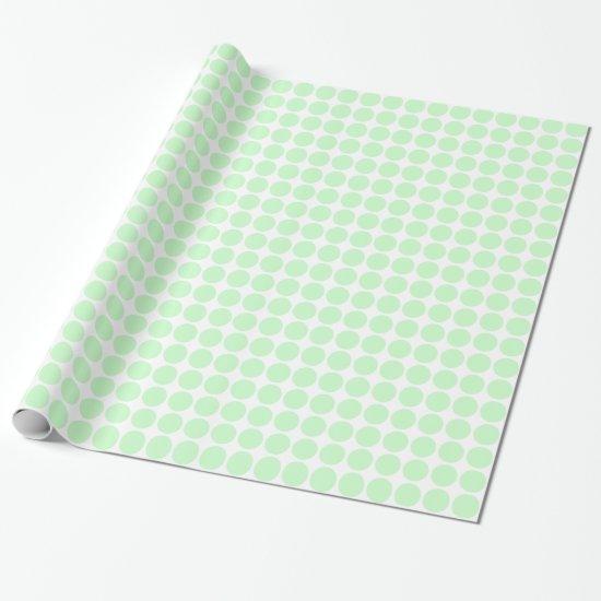 Circle Spots - Ghost Green on White