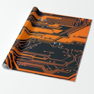 Circuit board. Electronic computer hardware techno