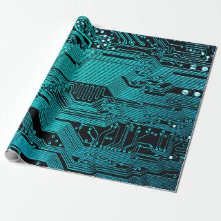 Circuit board. Electronic computer hardware techno
