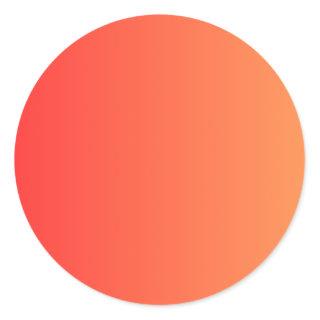 Circular orange sticker