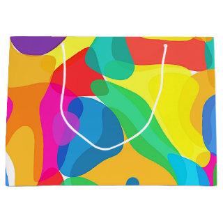 Circus Colors Chaos Abstract Art Pattern Large Gift Bag