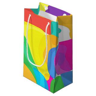 Circus Colors Chaos Abstract Art Pattern Small Gift Bag