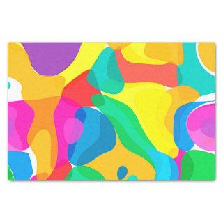 Circus Colors Chaos Abstract Art Pattern Tissue Paper