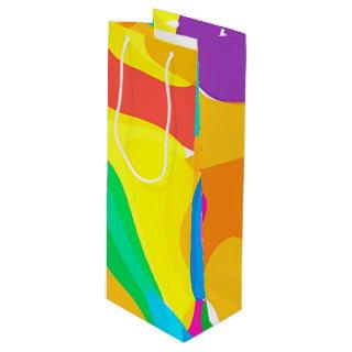 Circus Colors Chaos Abstract Art Pattern Wine Gift Bag