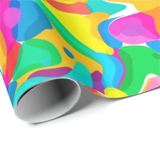 Circus Colors Chaos Abstract Art Pattern