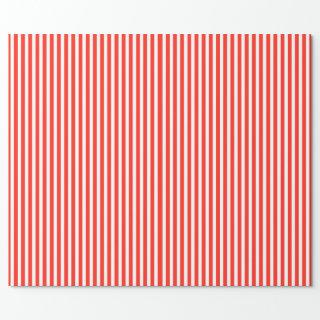 Circus Red and White Cabana Stripes