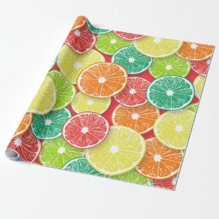 Citrus fruit slices pop art 2