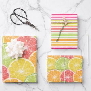 Citrus Slices and Stripes  Sheets