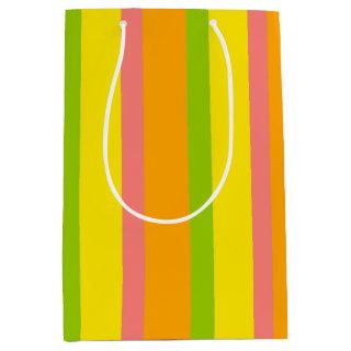 Citrus Stripe Classic gift bag medium
