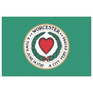 City Flag of Worcester (Massachusetts) Tissue Paper