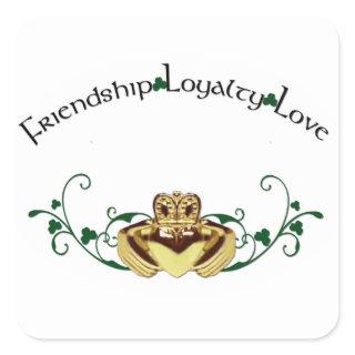 Claddagh / Claddaugh Square Sticker