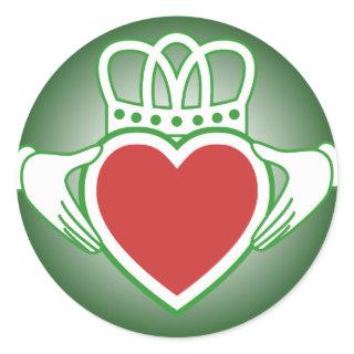 Claddagh Classic Round Sticker