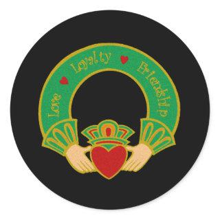 Claddagh Classic Round Sticker