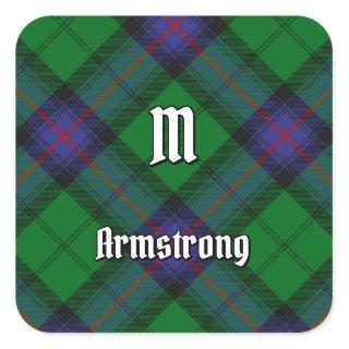 Clan Armstrong Tartan Square Sticker