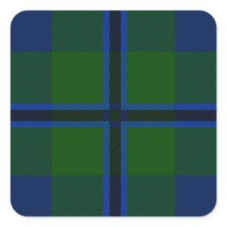 Clan Douglas Tartan Square Sticker