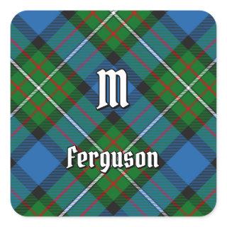 Clan Ferguson Tartan Square Sticker