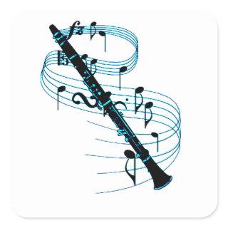 Clarinet Square Sticker