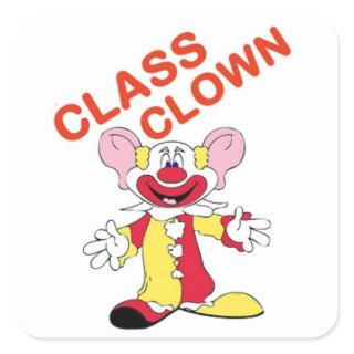 CLASS CLOWN SQUARE STICKER