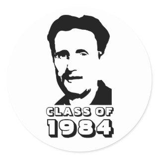 Class of 1984 (George Orwell) Classic Round Sticker