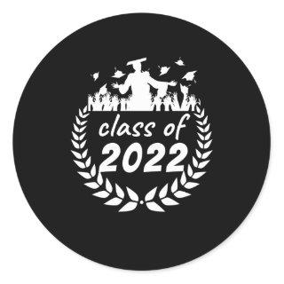 class of 2022 graduation or reunion design by classic round sticker