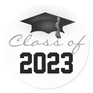 Class of 2023 Graduation Cap Classic Round Sticker